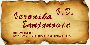 Veronika Damjanović vizit kartica